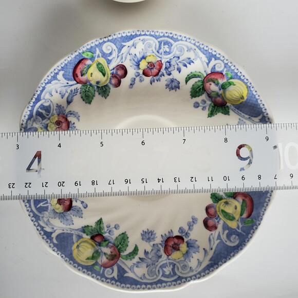 Royal Doulton Pomeroy Tea Cup Saucer Set Multicolor Fruit 1934-1958 Discontinued - Picture 6 of 11